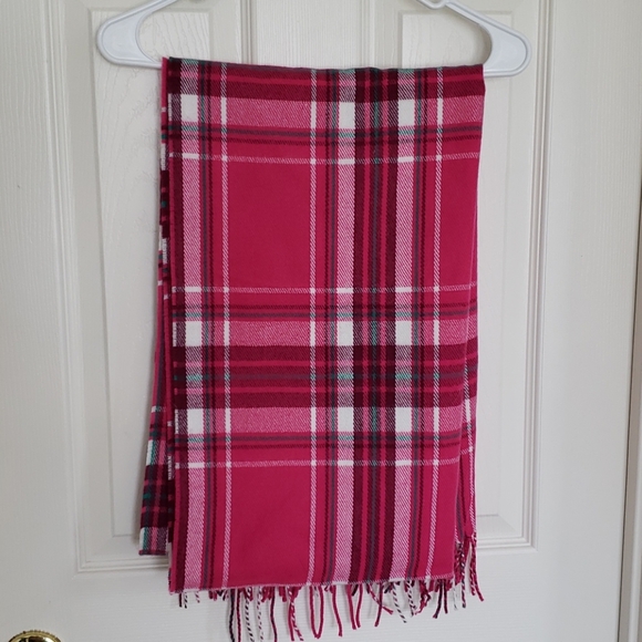 Pink white and green wrap/blanket scarf - Picture 2 of 4